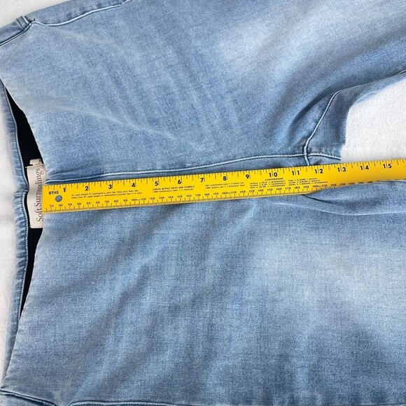 Soft Surroundings‎ Petite Pull-on Skinny Stretch Jean Light Blue Womens PXL - Picture 7 of 10